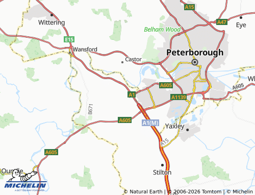 Carte MICHELIN Chesterton - ViaMichelin