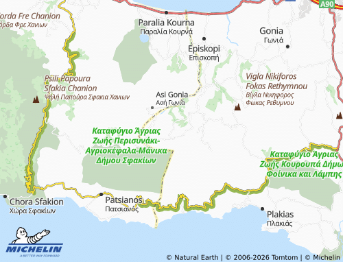 Carte MICHELIN Myriokefala - ViaMichelin