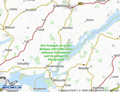 MICHELIN Ulsnis map - ViaMichelin