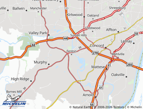 Mapa MICHELIN Fenton - ViaMichelin