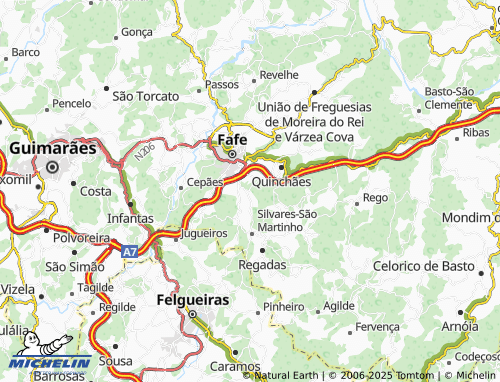 MICHELIN-Landkarte Figueira - ViaMichelin