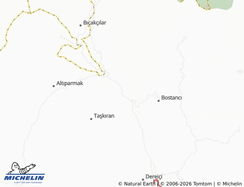 MICHELIN Taşkıran map - ViaMichelin