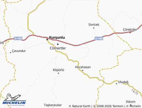 MICHELIN Çukurca map - ViaMichelin