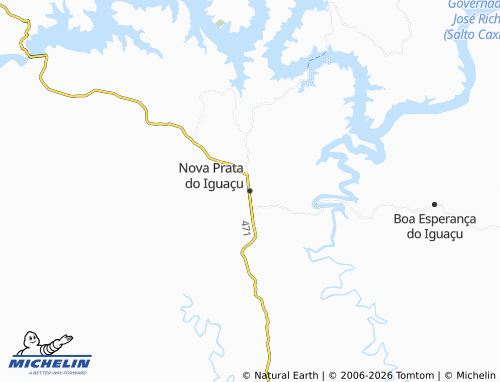 Mappa MICHELIN Nova Prata do Iguaçu - ViaMichelin