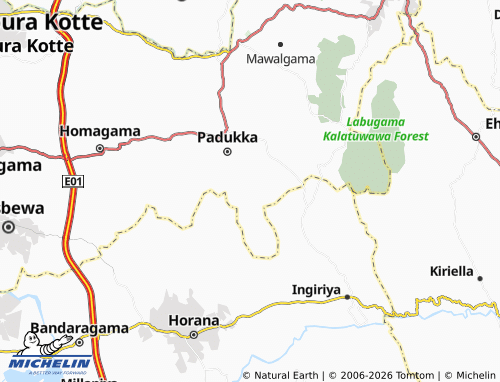 Mappa MICHELIN Miriyagalla - ViaMichelin