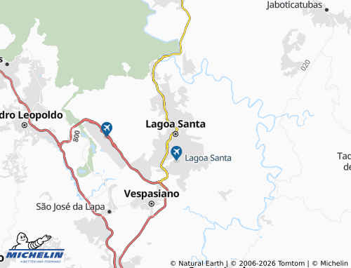 Mapa MICHELIN Lagoa Santa - ViaMichelin