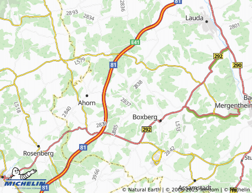 MICHELIN Uiffingen map - ViaMichelin