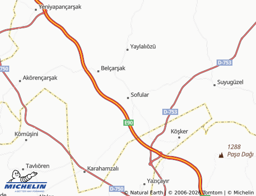 Carte MICHELIN Sofular - ViaMichelin