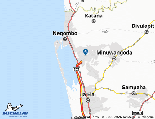 Mappa MICHELIN Katunayaka North - ViaMichelin