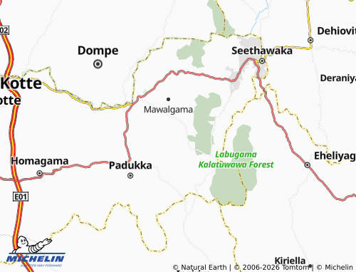 Mappa MICHELIN Elamalawala - ViaMichelin