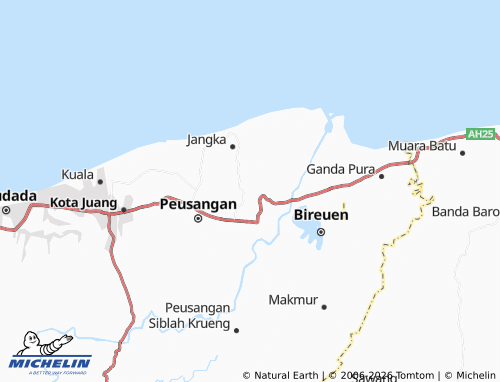 MICHELIN Pante Cut map - ViaMichelin