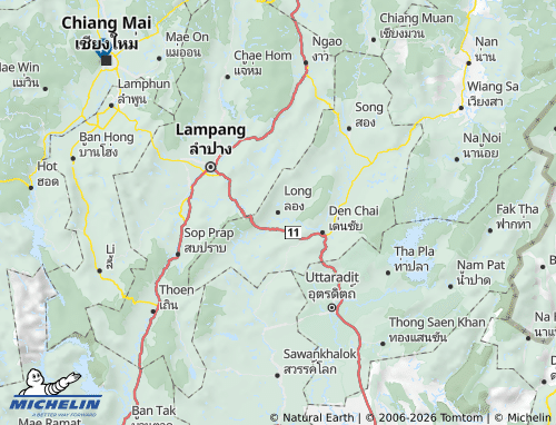 Mappa MICHELIN Amphoe Long - ViaMichelin