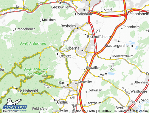 Mapa MICHELIN Bernardswiller - ViaMichelin