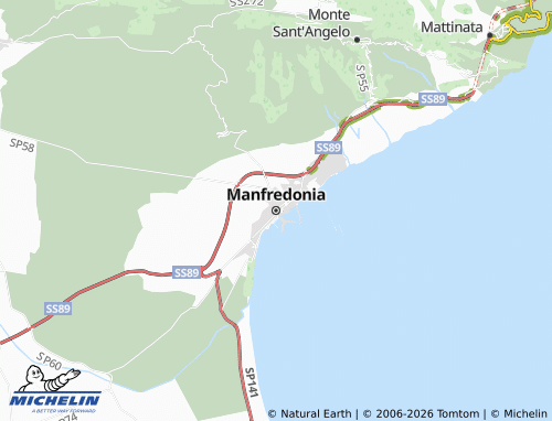 MICHELIN Manfredonia map - ViaMichelin
