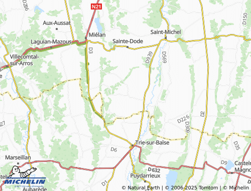 Mapa MICHELIN Manas-Bastanous - ViaMichelin
