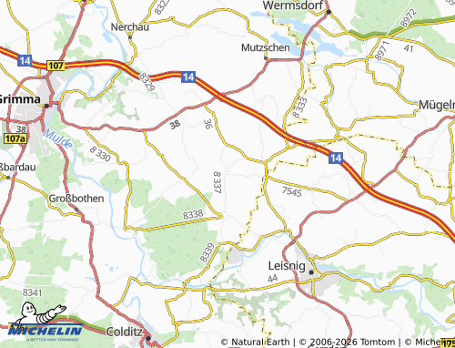 MICHELIN Dürrweitzschen map - ViaMichelin