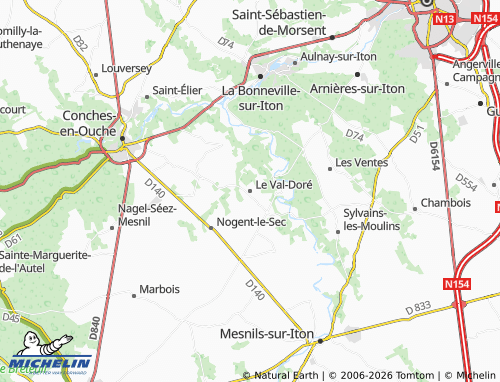 Mapa MICHELIN Le Val-Doré - ViaMichelin