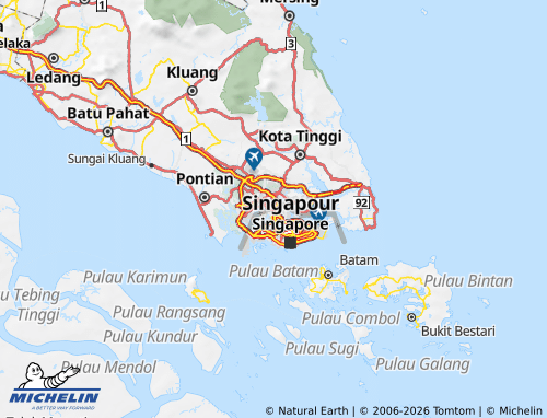 MICHELIN Johor map - ViaMichelin