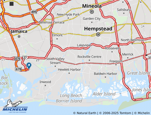MICHELIN North Lynbrook map - ViaMichelin