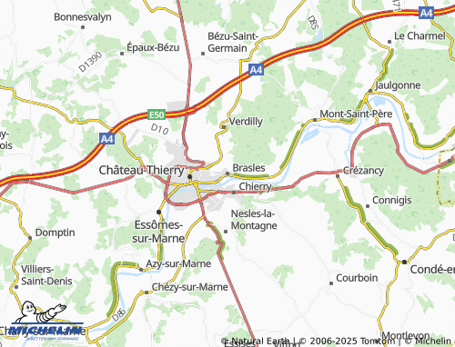 MICHELIN Brasles map - ViaMichelin