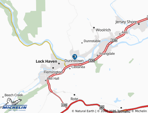 Kaart MICHELIN Dunnstown - ViaMichelin