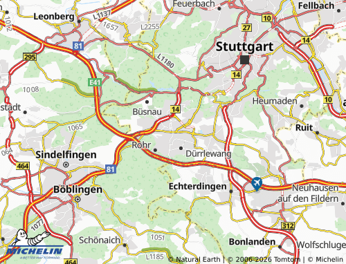 MICHELIN Vaihingen map - ViaMichelin