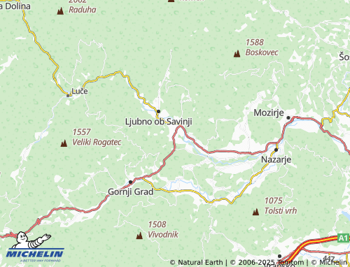 MICHELIN Radmirje map - ViaMichelin