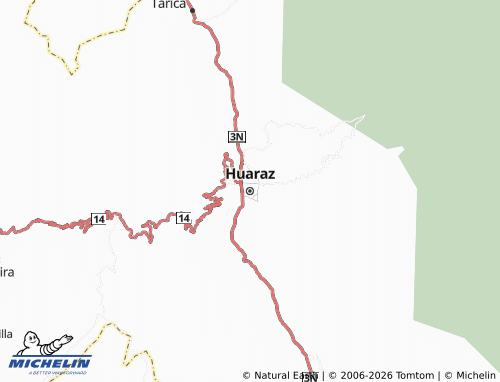 Carte MICHELIN Huaraz - ViaMichelin