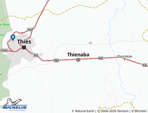 MICHELIN Maissa Ndiak map - ViaMichelin