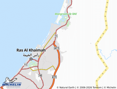 MICHELIN Shamal map - ViaMichelin