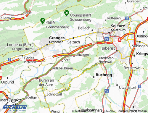 MICHELIN Leuzigen map - ViaMichelin