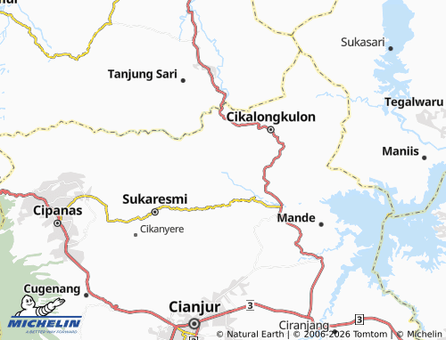MICHELIN Cijagang map - ViaMichelin