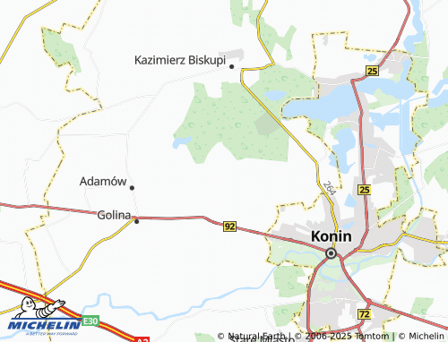 MICHELIN Rosocha-Kolonia map - ViaMichelin