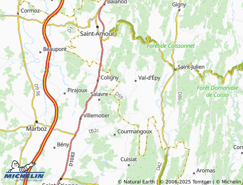 Carte MICHELIN Poisoux - ViaMichelin