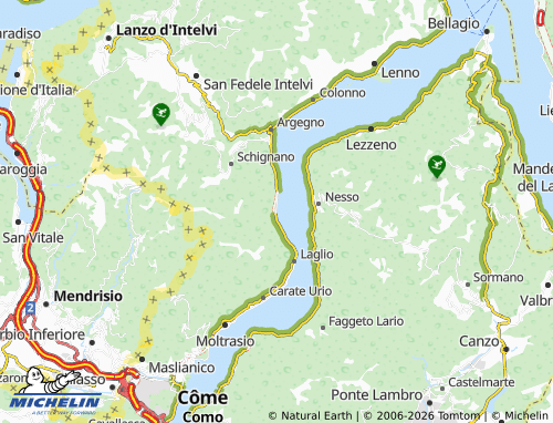 MICHELIN Brienno map - ViaMichelin