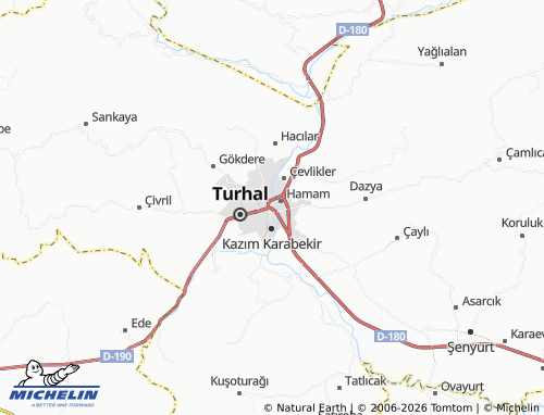 MICHELIN Celal map - ViaMichelin