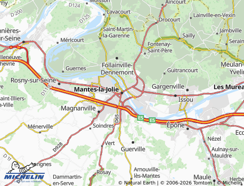 MICHELIN Mantes-la-Jolie map - ViaMichelin