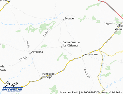 MICHELIN Santa Cruz de los Cáñamos map - ViaMichelin