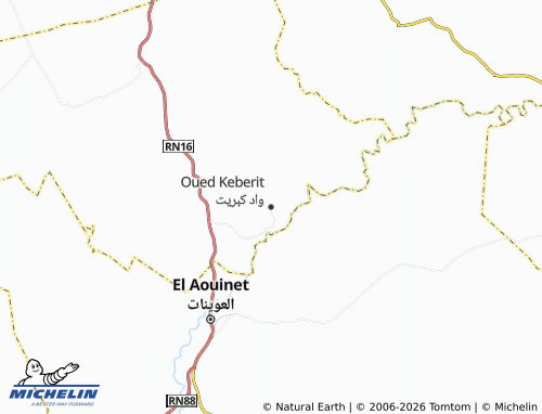 Carte MICHELIN Oued Keberit - ViaMichelin