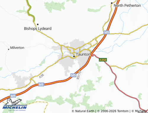 MICHELIN Taunton map - ViaMichelin
