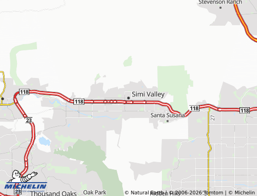 Mapa MICHELIN Simi Valley - ViaMichelin
