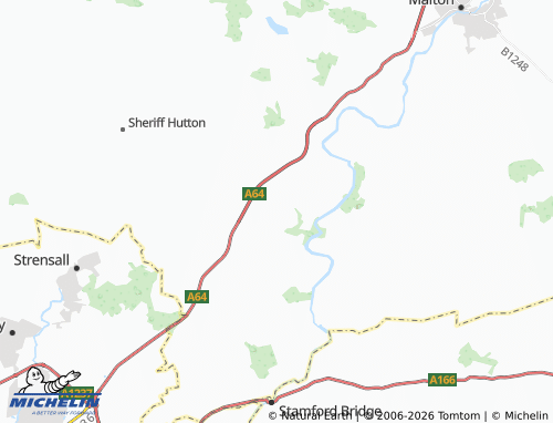 Carte MICHELIN Barton-le-Willows - ViaMichelin