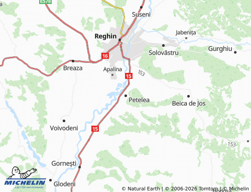 Mappa MICHELIN Petelea - ViaMichelin