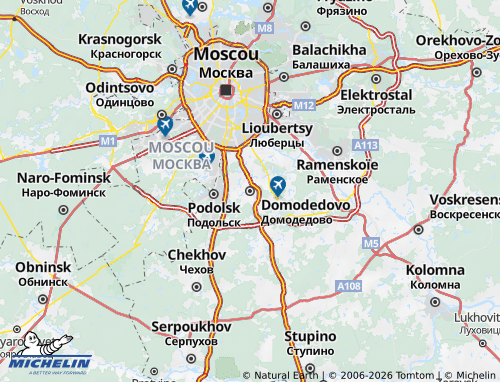 MICHELIN Domodedovo map - ViaMichelin