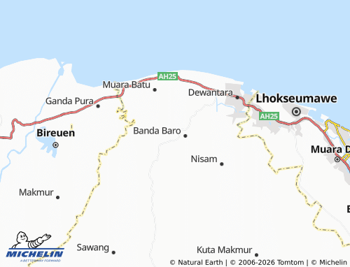 MICHELIN Paya Uleue map - ViaMichelin