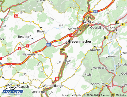 MICHELIN-Landkarte Wellen - ViaMichelin