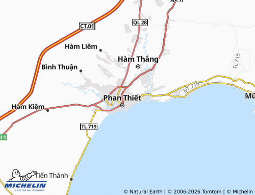 MICHELIN Phan Thiet map - ViaMichelin