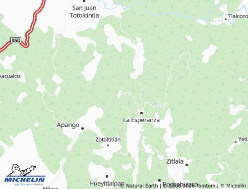 MICHELIN Xicomulco map - ViaMichelin