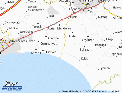 Kaart MICHELIN Akdeniz Mahallesi - ViaMichelin