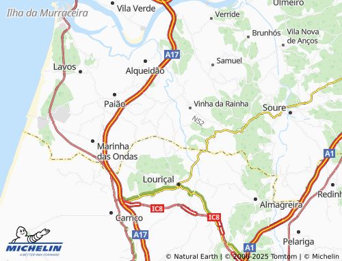 MICHELIN-Landkarte Porto Godinho d'Além - ViaMichelin